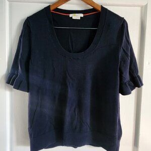 Boden flutter sleeve knit scoop neck top